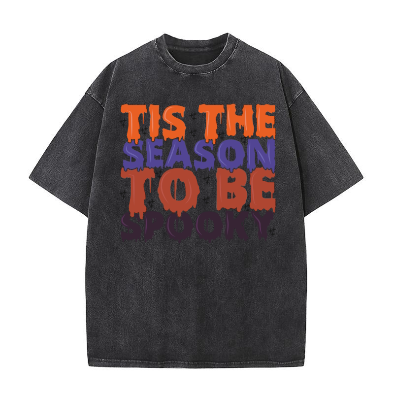 Tis The Season To Be Spooky Washed T-Shirt
