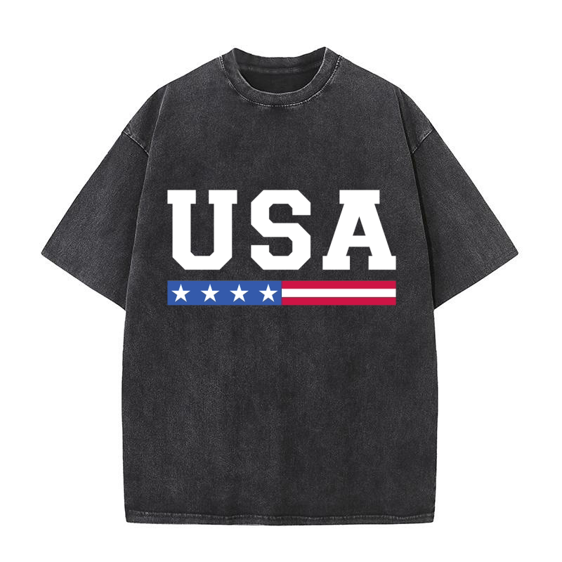 USA Patriotic 05 Washed T-Shirt