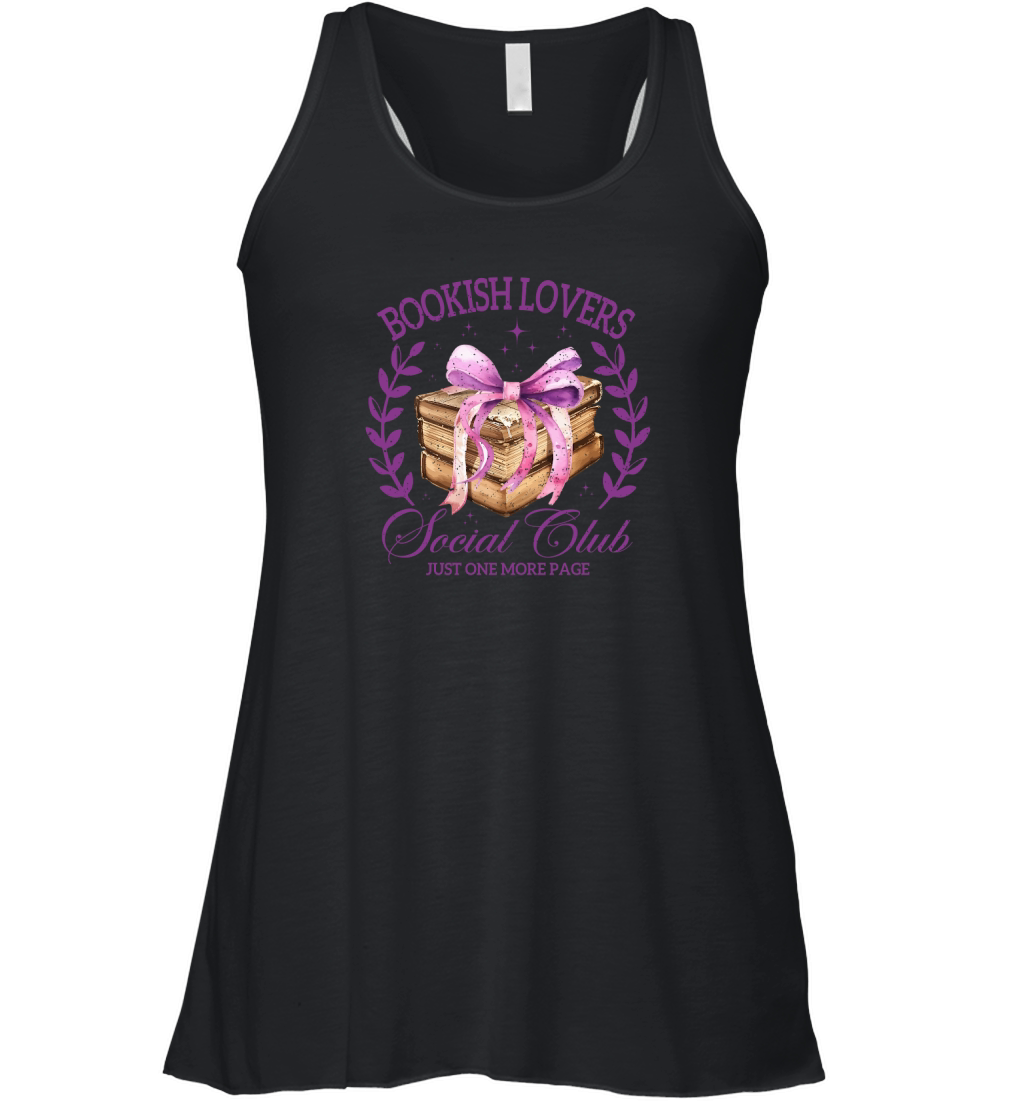Coquette Book Lovers Social Club Women's Flowy Tank Top