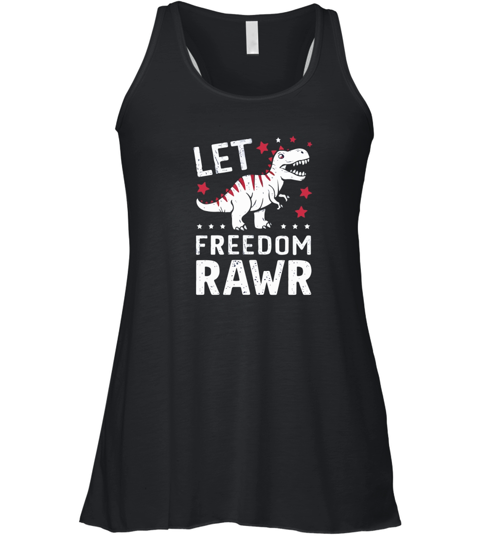 Let freedom rawr 02 Women's Flowy Tank Top