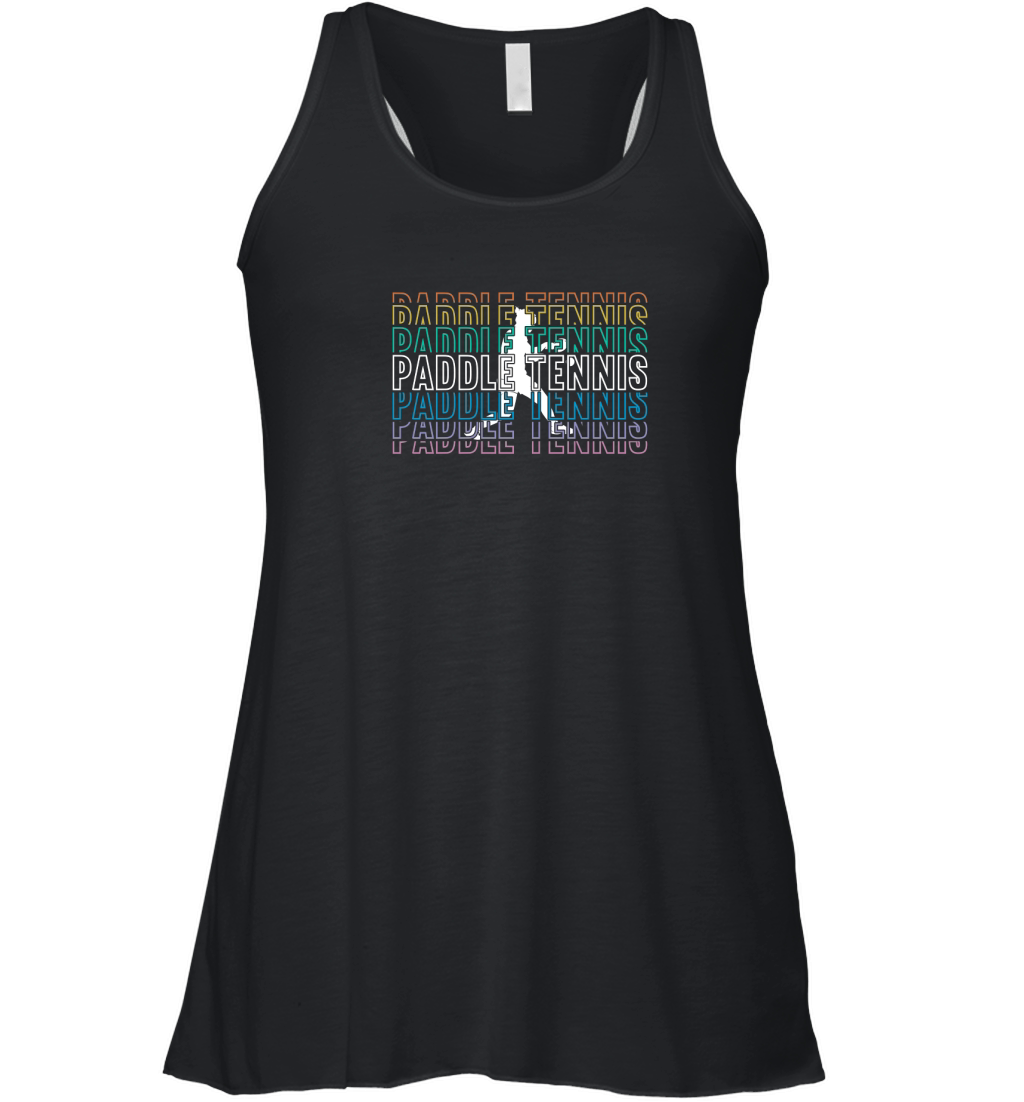 Vintage Retro Paddle Tennis 02 Women's Flowy Tank Top