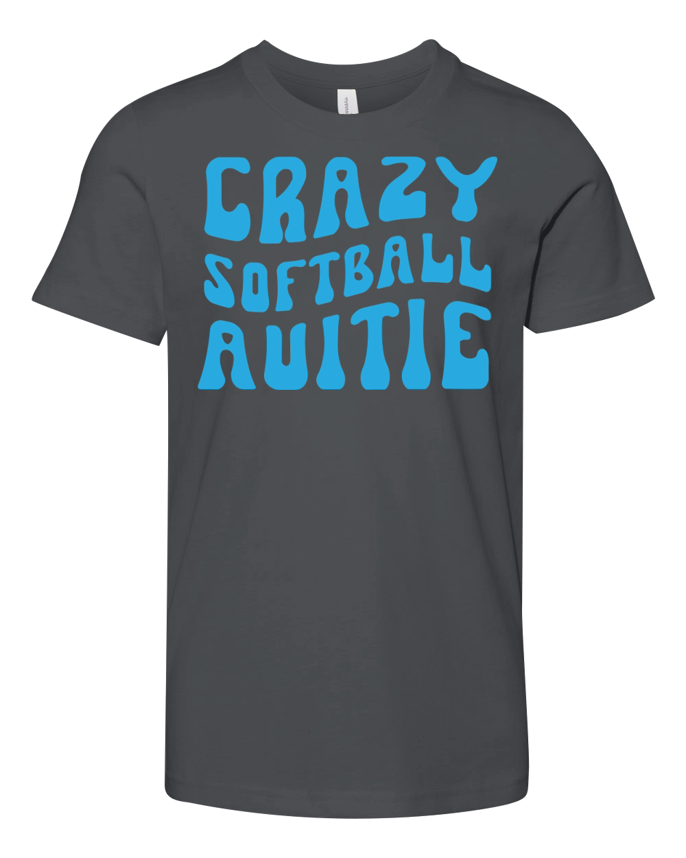 Crazy Softball Auitie Youth Unisex Jersey Tee