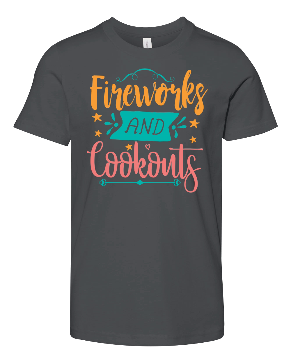 Fireworks and Cookouts Youth Unisex Jersey Tee