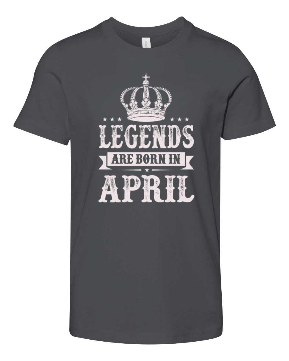Legends Are Born In April Youth Unisex Jersey Tee