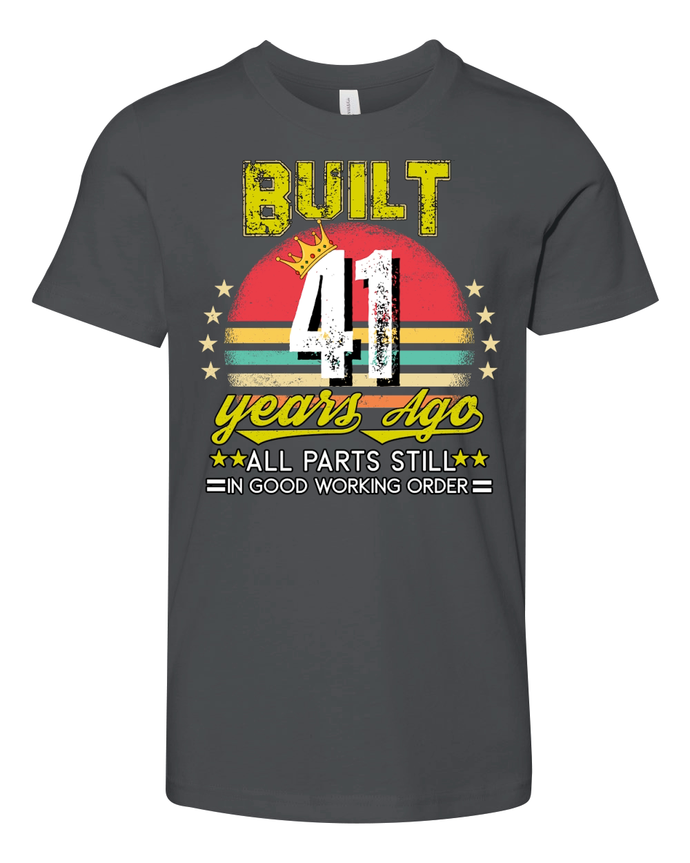 Vintage Birthday 41 Youth Unisex Jersey Tee
