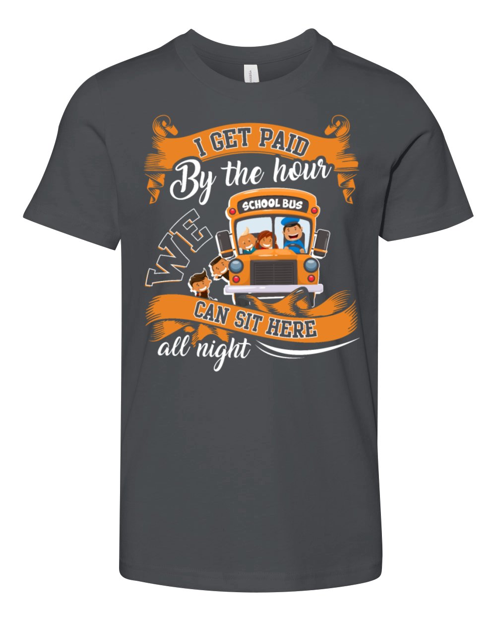 We Can Sit Here On School Bus T Shirt Youth Unisex Jersey Tee