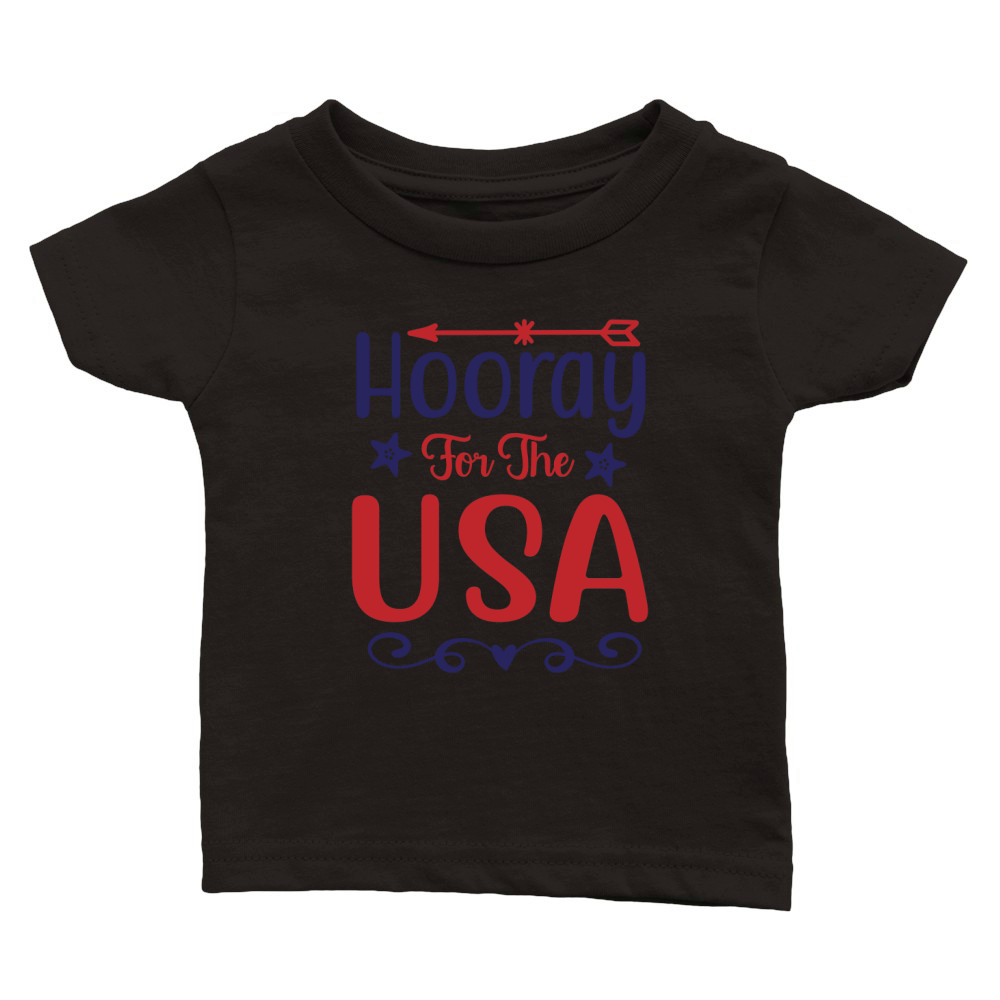 Hooray for the usa Classic Baby Crewneck T-shirt