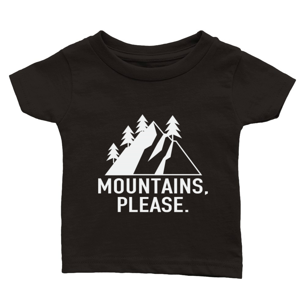Mountain Please Classic Baby Crewneck T-shirt