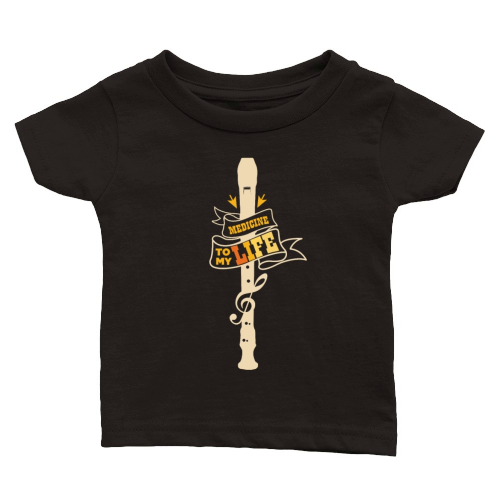 Recorder flute Classic Baby Crewneck T-shirt