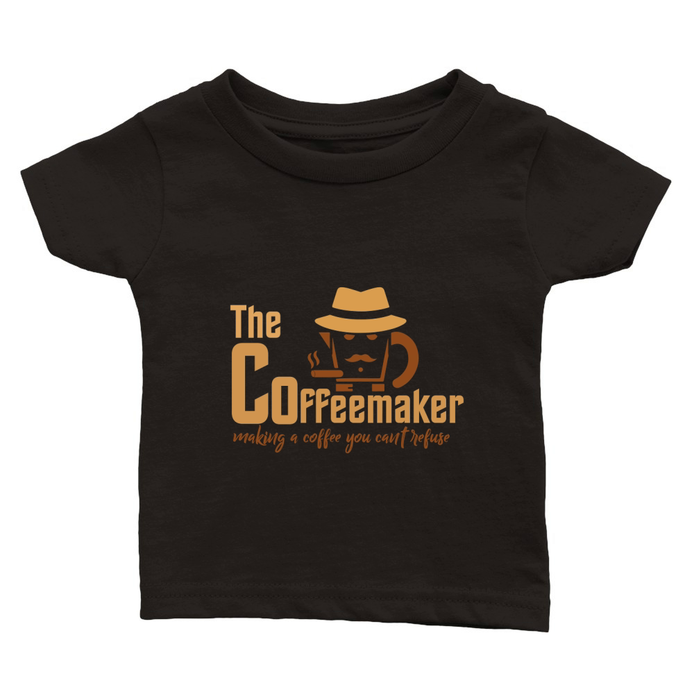 The Coffeemaker Making a Coffee You Cant Refuse Classic Baby Crewneck T-shirt
