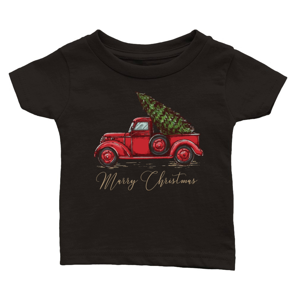 Vintage Wagon Christmas Classic Baby Crewneck T-shirt