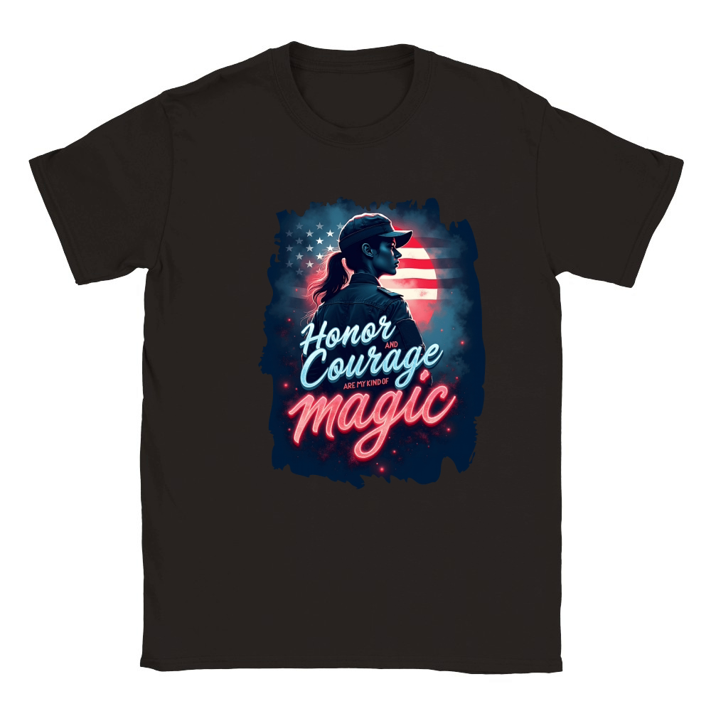 Honor and courage are my kind of magic Classic Kids Crewneck T-shirt