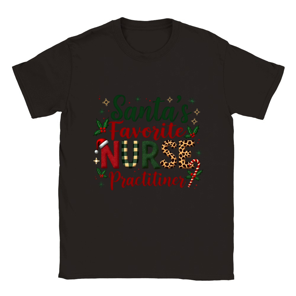 Santas favorite nurse practitiner Classic Kids Crewneck T-shirt