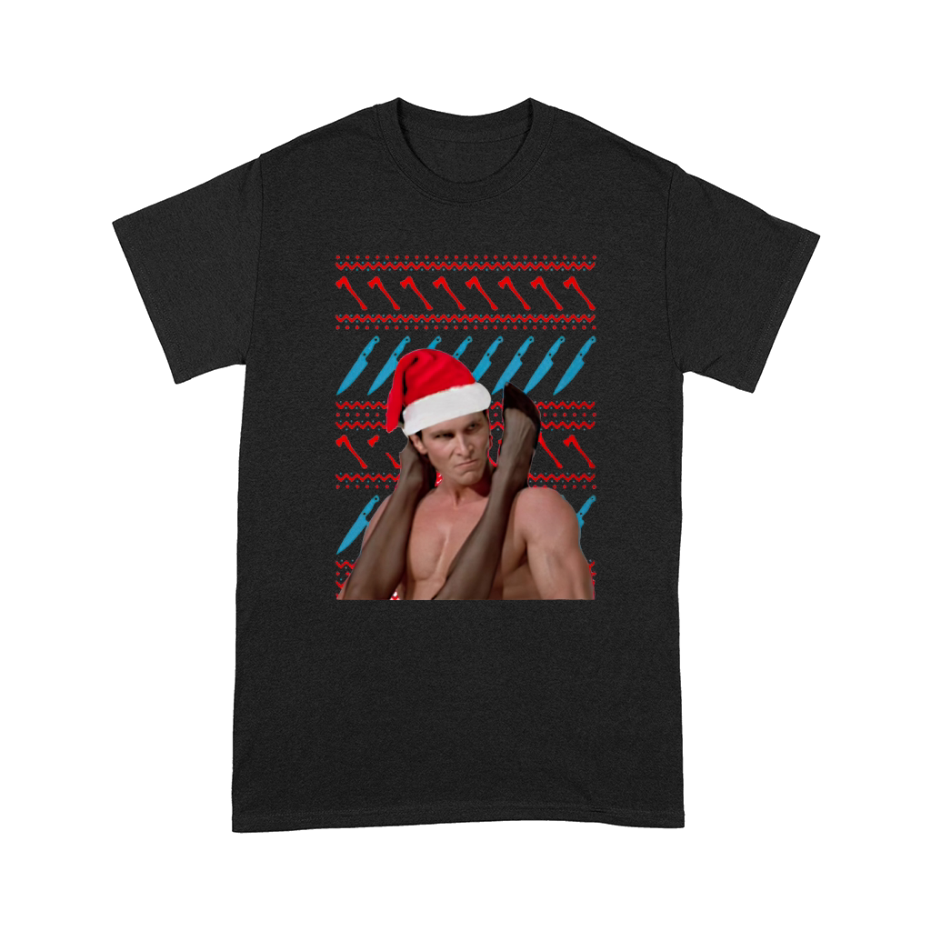 Patrick Bateman American Psycho Ugly Christmas Comfort T-shirt