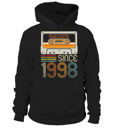 Awesome Since 1998 23rd Birthday Vintage 23 Years Hoodie Unisex