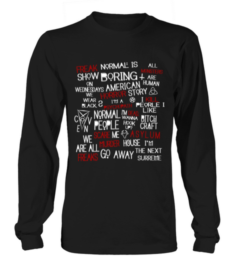 Horror T-shirt - American Horror Story Long sleeved Unisex