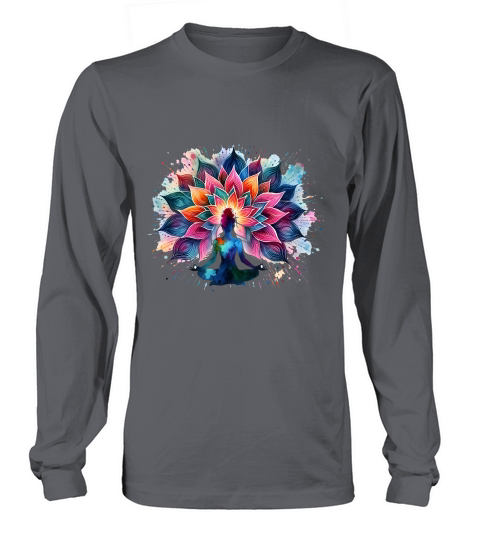 Meditating Silhouette Yoga Long sleeved Unisex