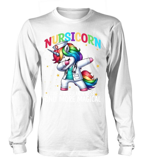 Nursicorn Like a regular nurse only more magical Long sleeved Unisex