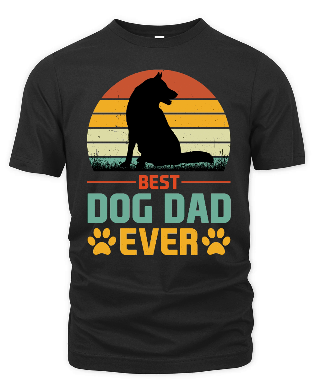Best Dog Dad Ever T Shirt Design (1) Organic Unisex T-shirt