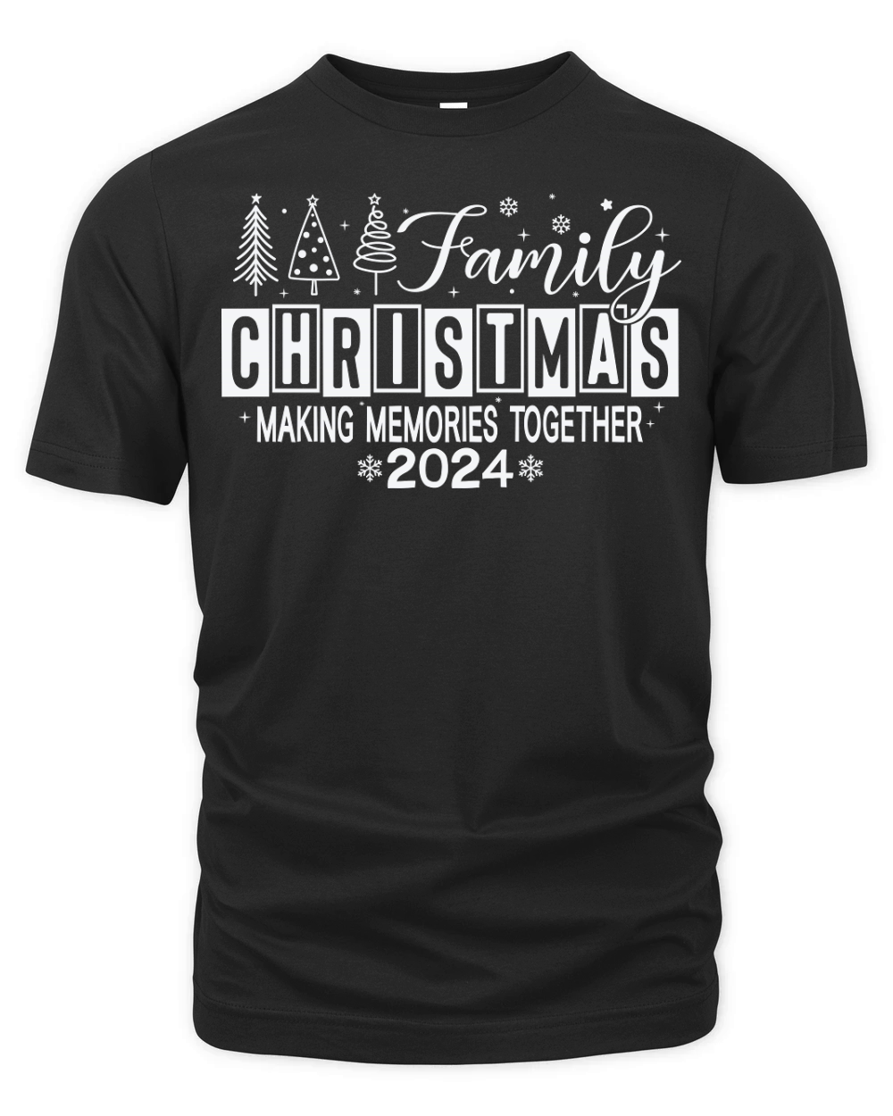 FamilyChristmasMakingMemories 3White Organic Unisex T-shirt
