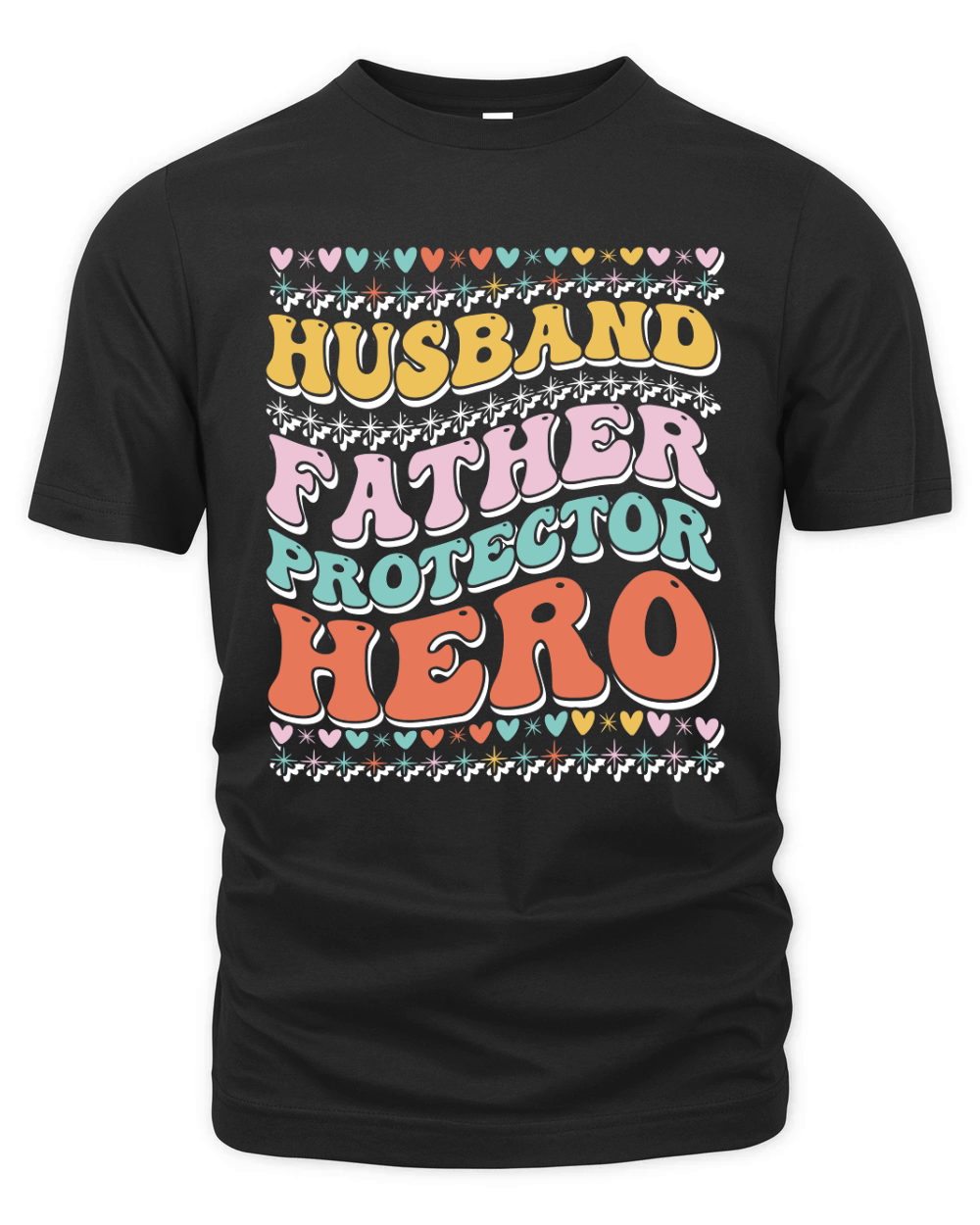 Husband father protector hero 04 Organic Unisex T-shirt