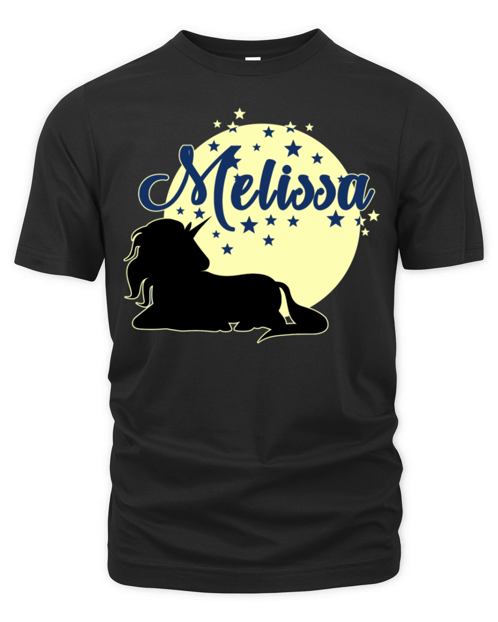 Melissa cute first name unicorn Organic Unisex T-shirt