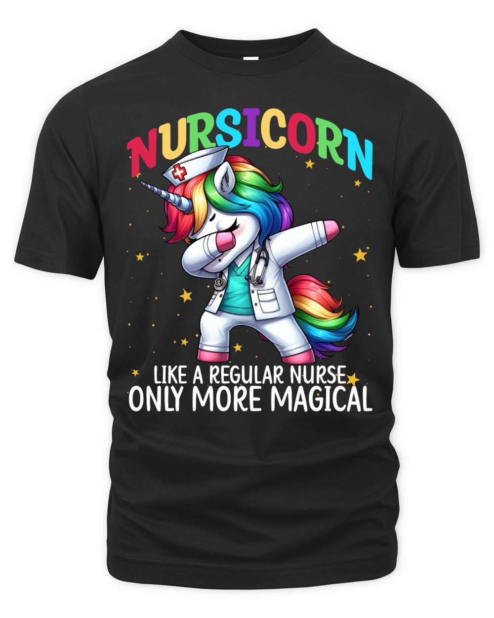 Nursicorn Like a regular nurse only more magical Organic Unisex T-shirt