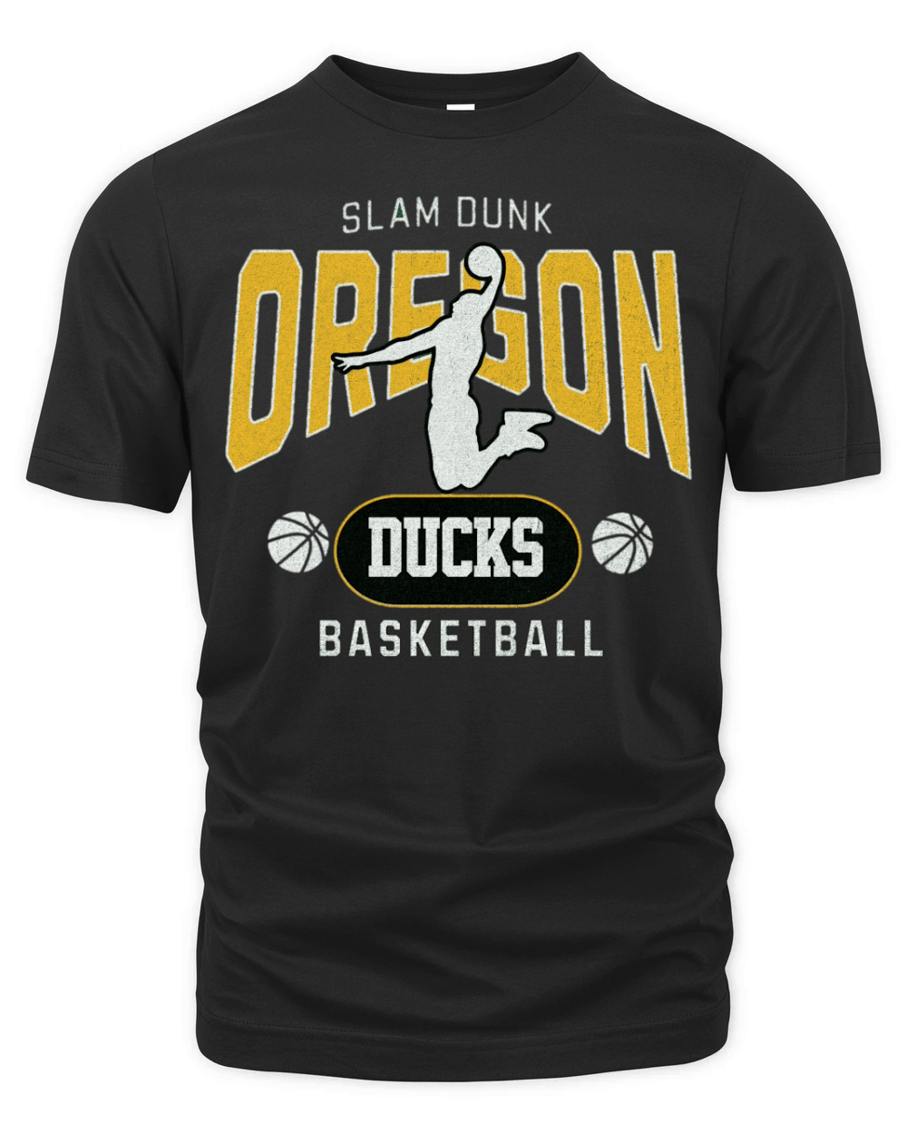 Oregon Basketball Slam Dunk Organic Unisex T-shirt