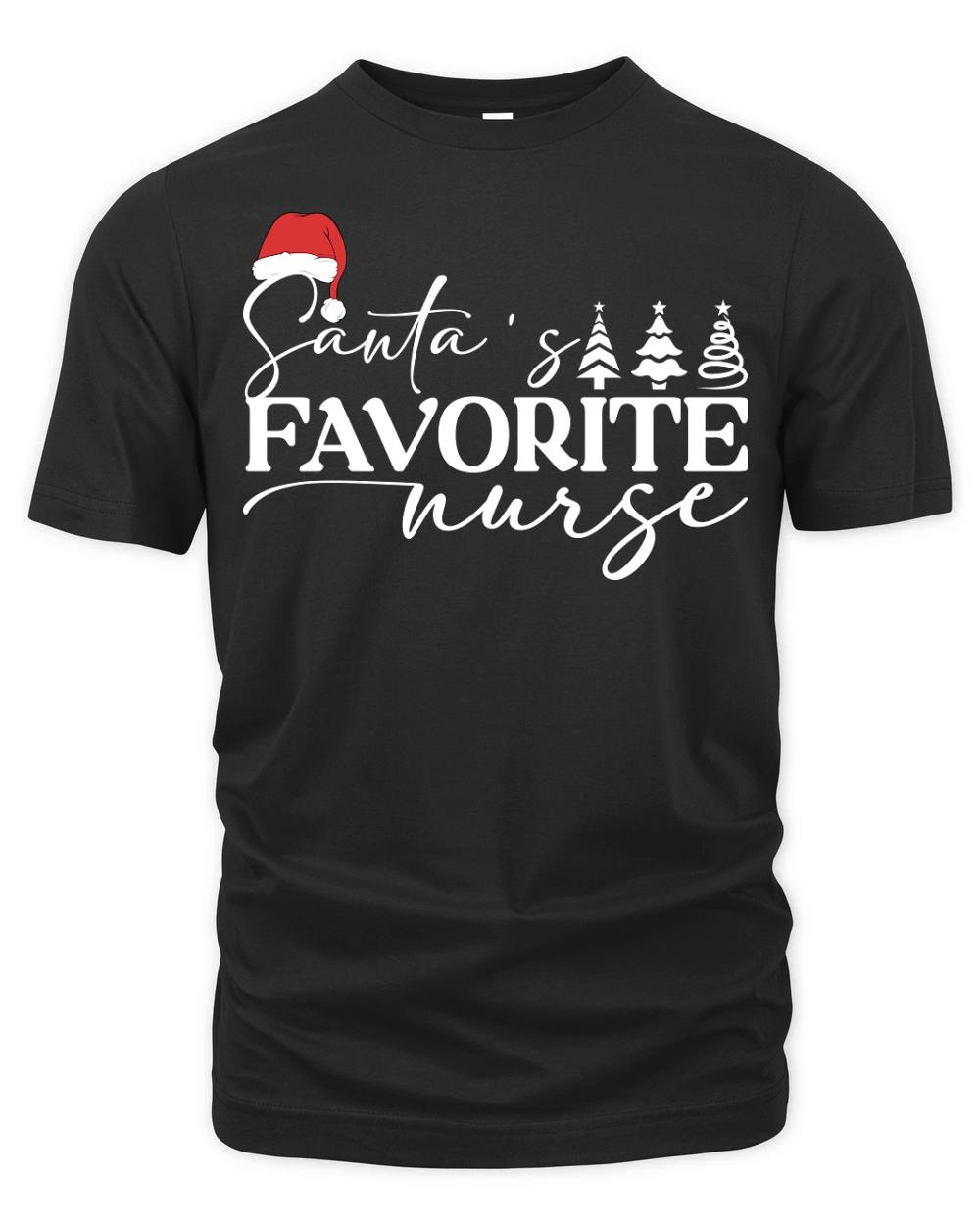 Santas Favorite Nurse Organic Unisex T-shirt