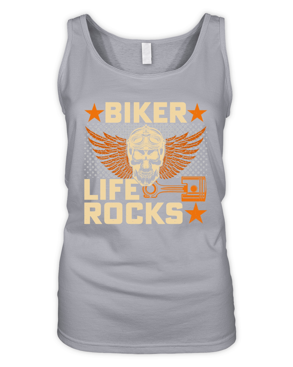 Biker Life Rocks Motorcycle Organic Women's Tank Top