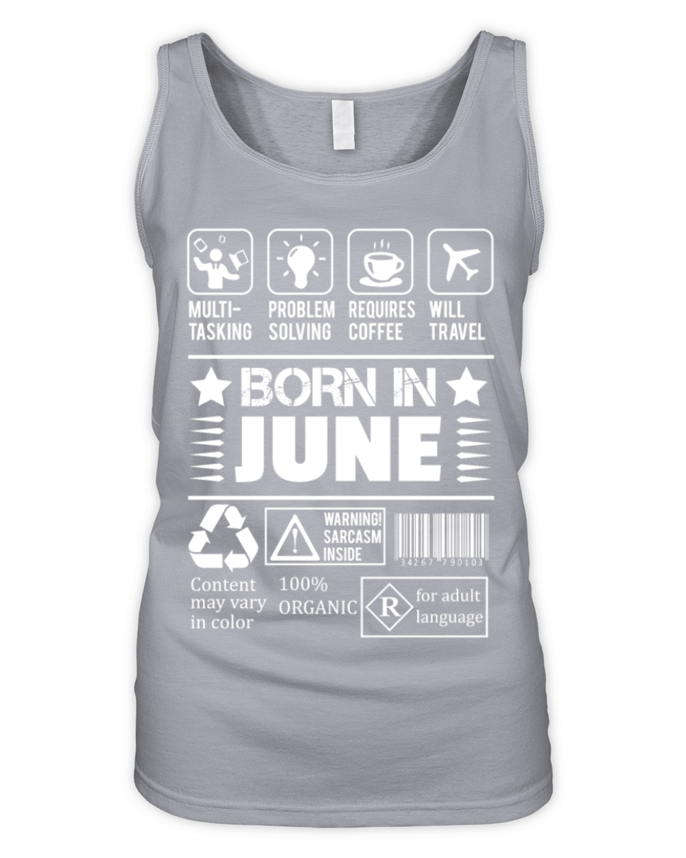 Born In June Organic Women's Tank Top