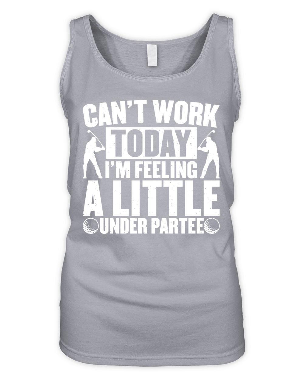 cant work today im feeling a little under partee Organic Women's Tank Top