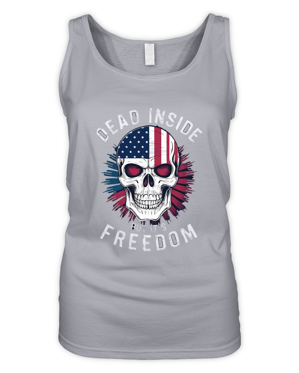 Dead inside but its freedom 03 Organic Women's Tank Top