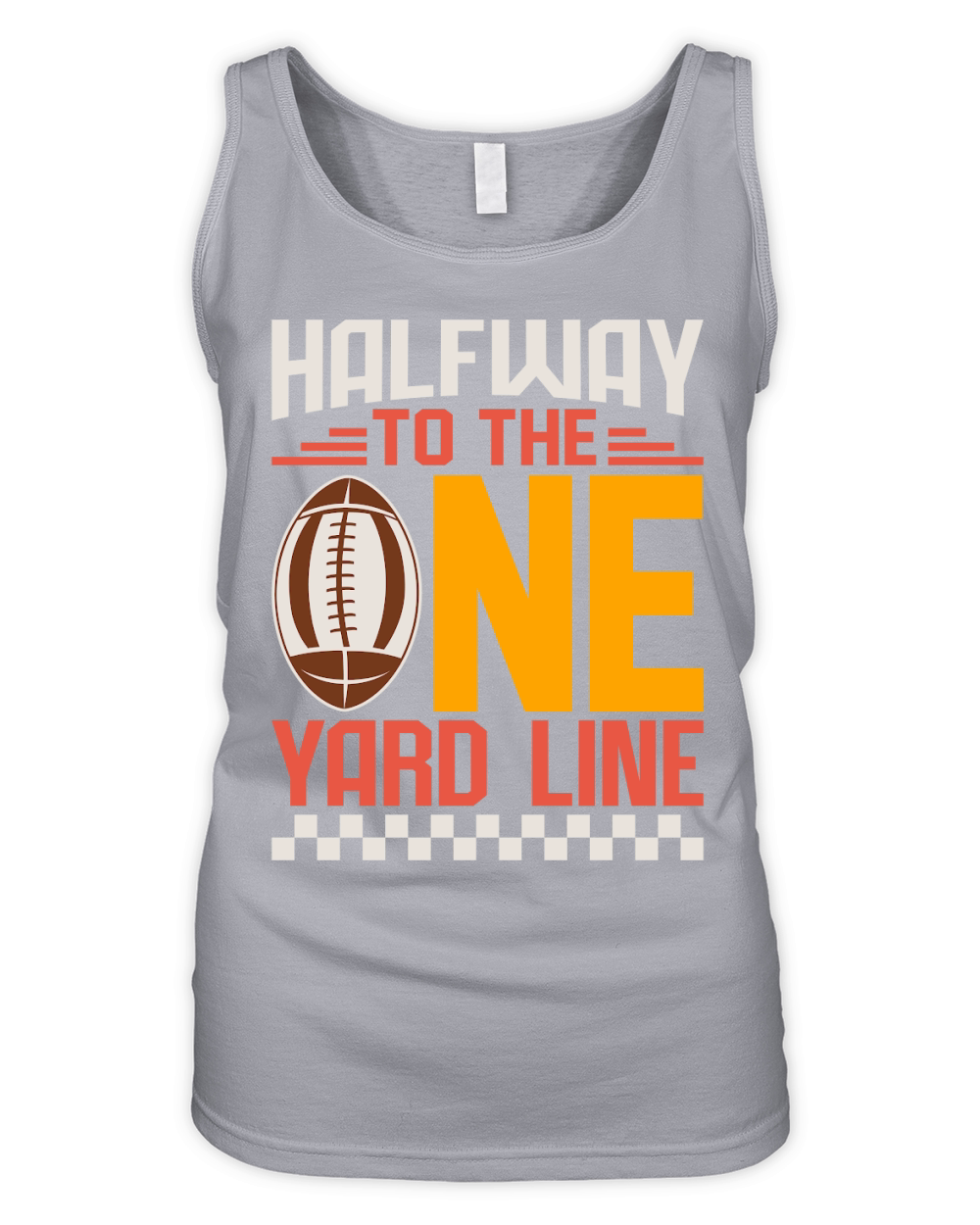 Halfway To The One Yard Line 03 Organic Women's Tank Top