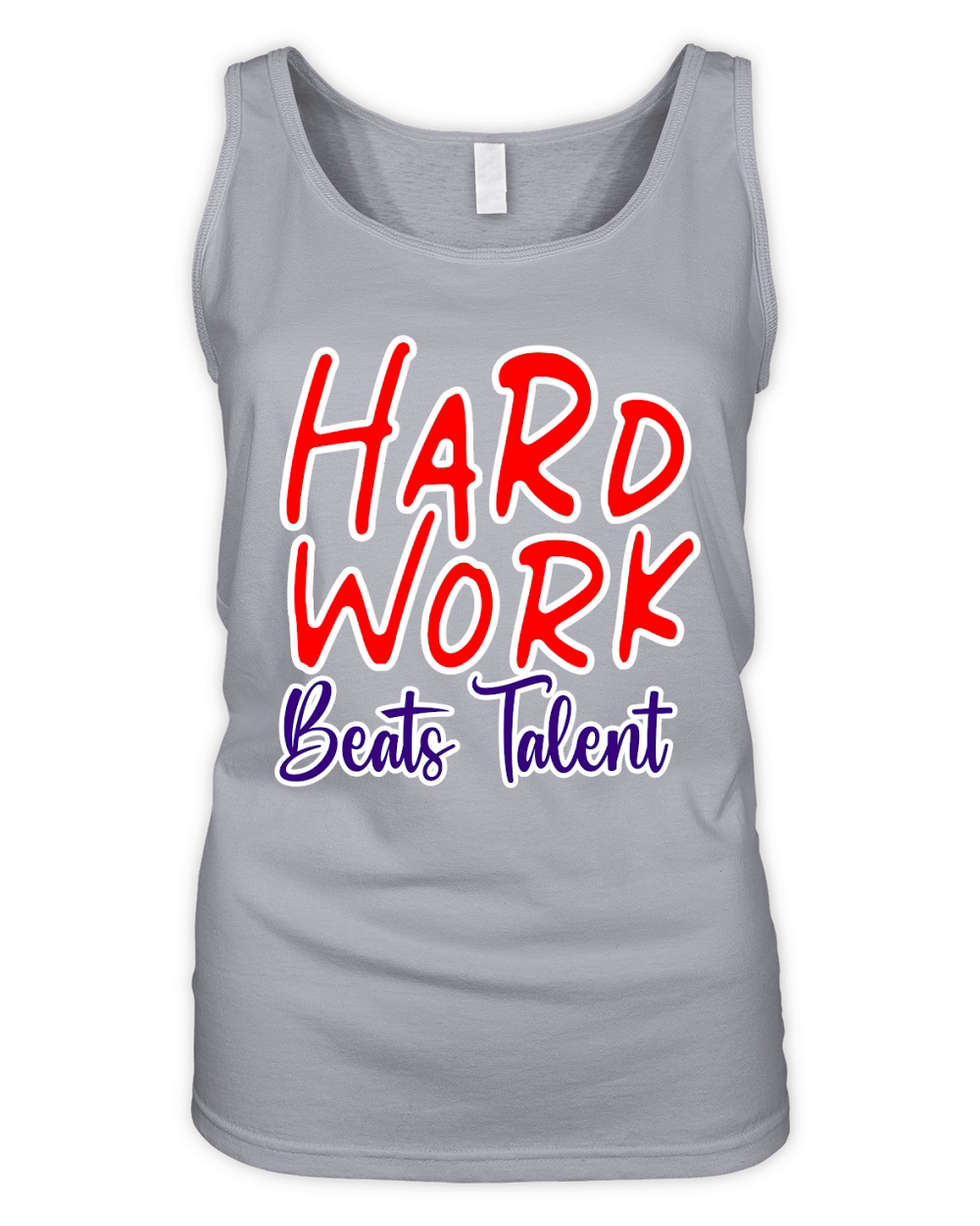 Hard Work Beats Talent Organic Women's Tank Top
