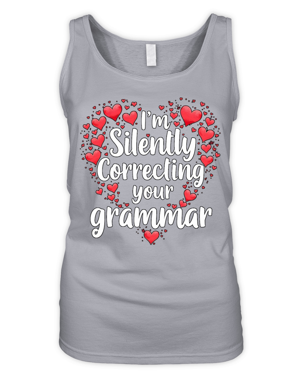 Im silently correcting your grammar 05 Organic Women's Tank Top