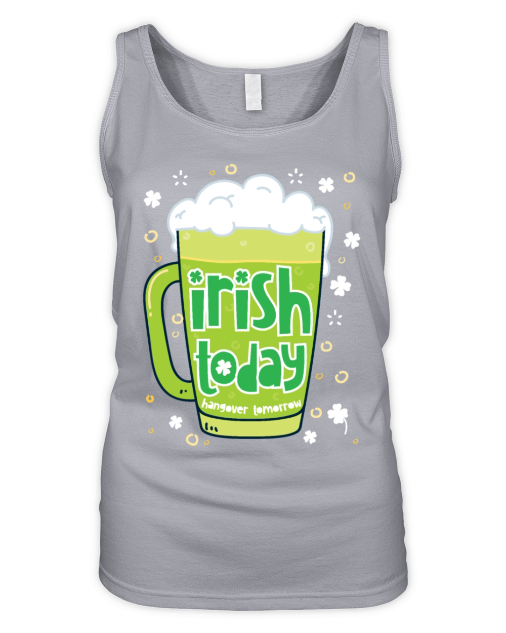 Irish Today Hungover Tomorrow Funny St Patricks Da Organic Women's Tank Top