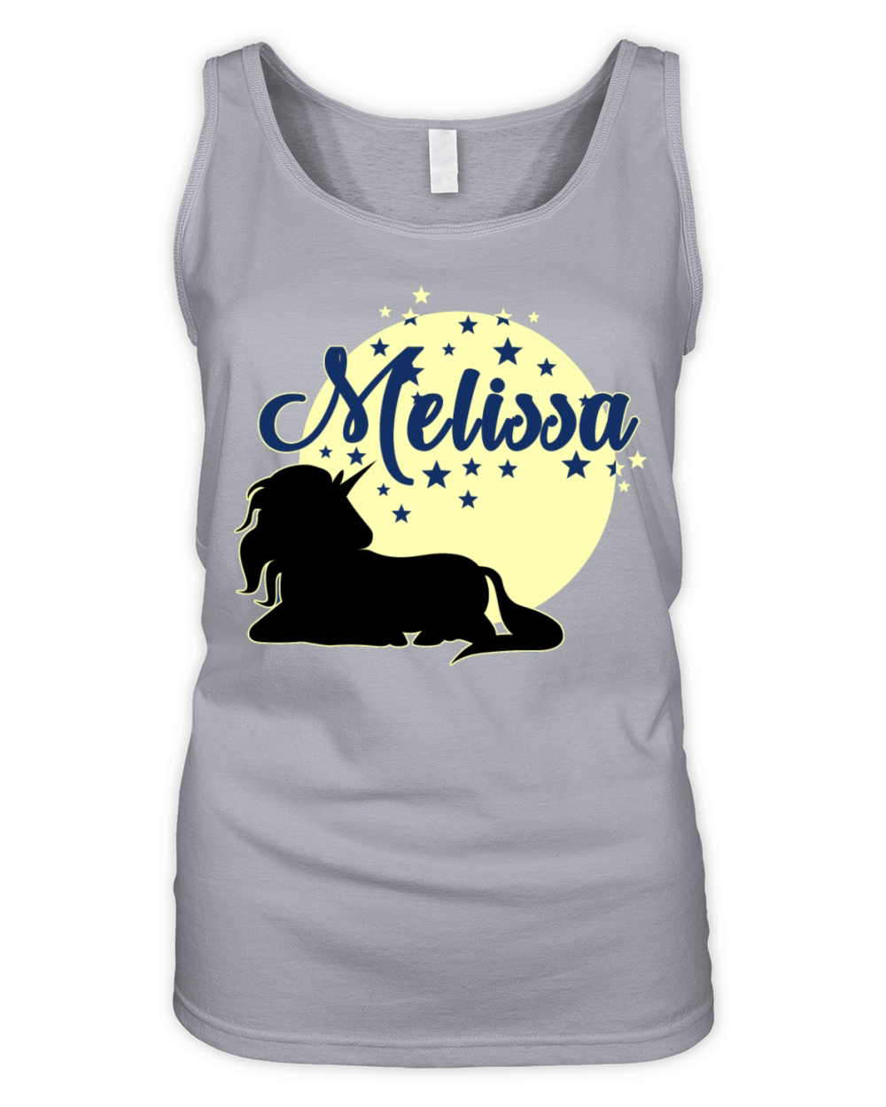 Melissa cute first name unicorn Organic Women's Tank Top