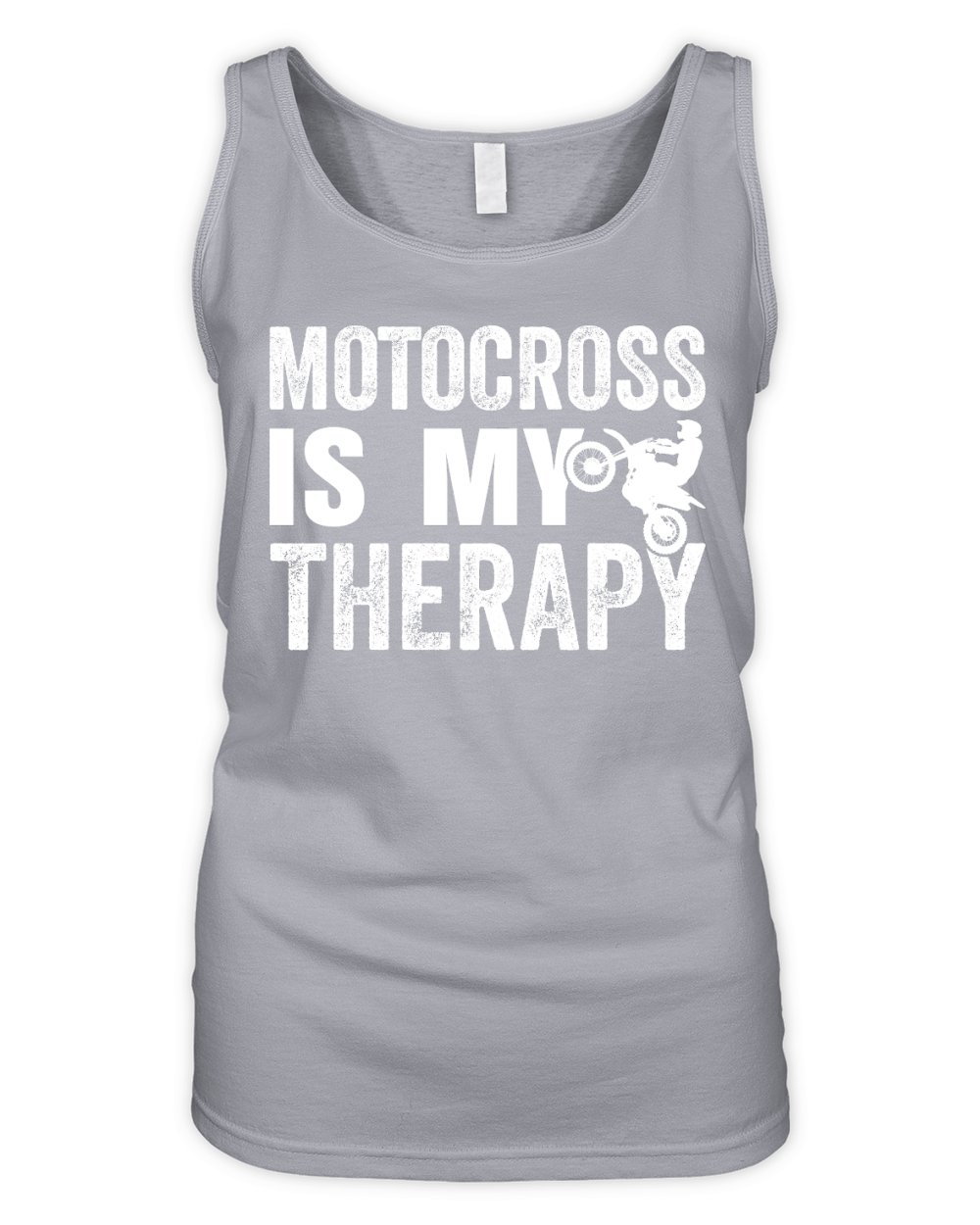 Motocross Funny Quotes Motocross is My Therapy, Organic Women's Tank Top