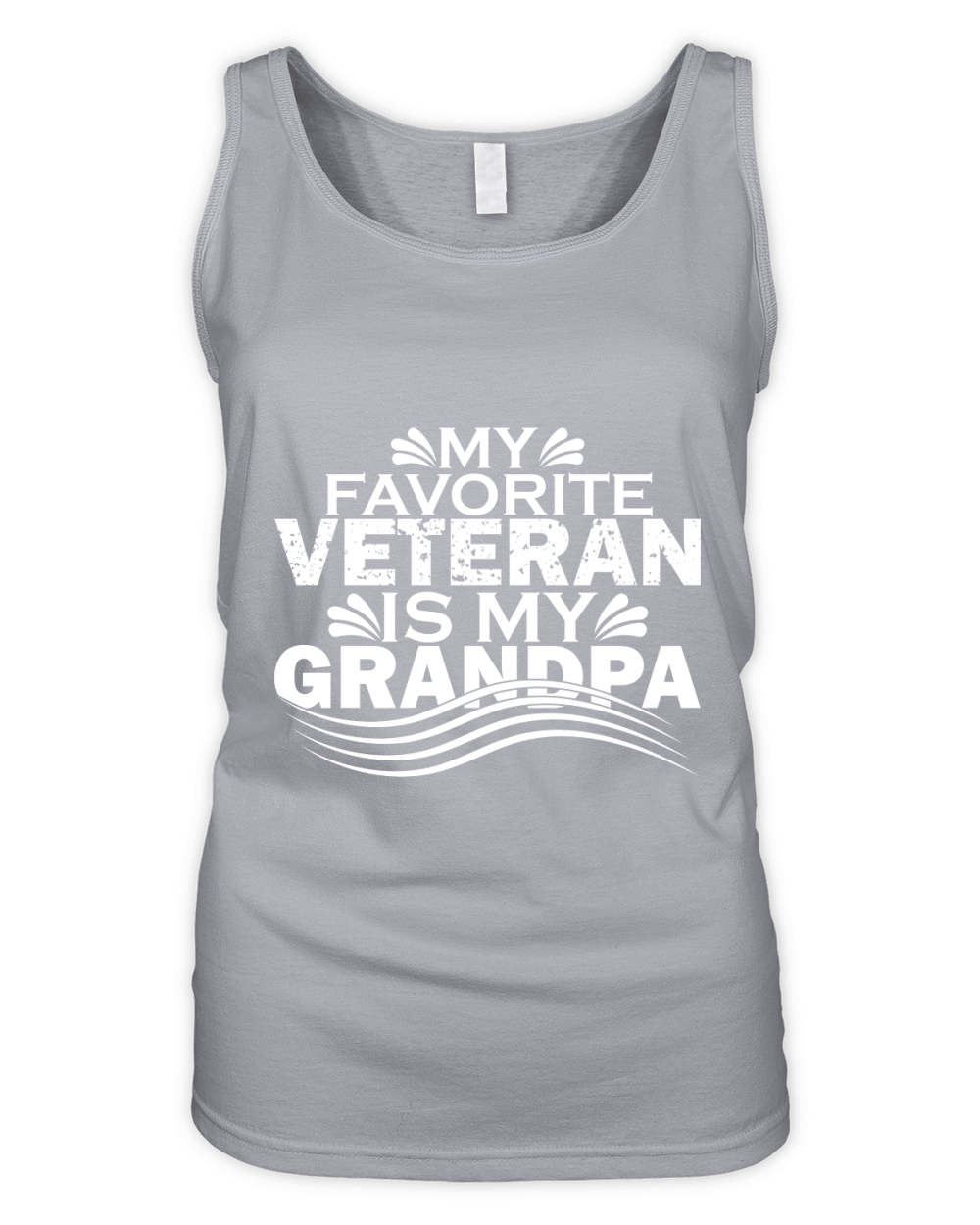 My Favorite Veteran Is My Grandpa Organic Women's Tank Top