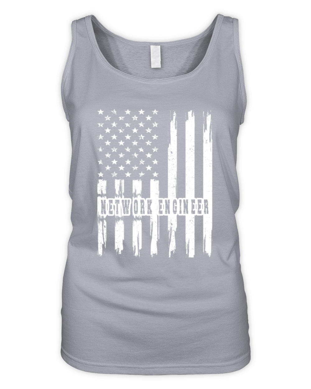 Network Engineering Gifts Network Engineer US Flag Organic Women's Tank Top