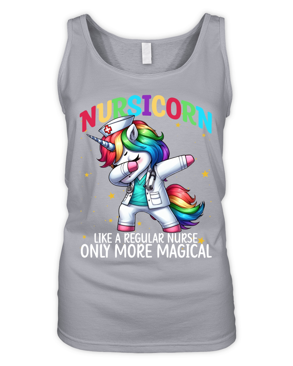 Nursicorn Like a regular nurse only more magical Organic Women's Tank Top