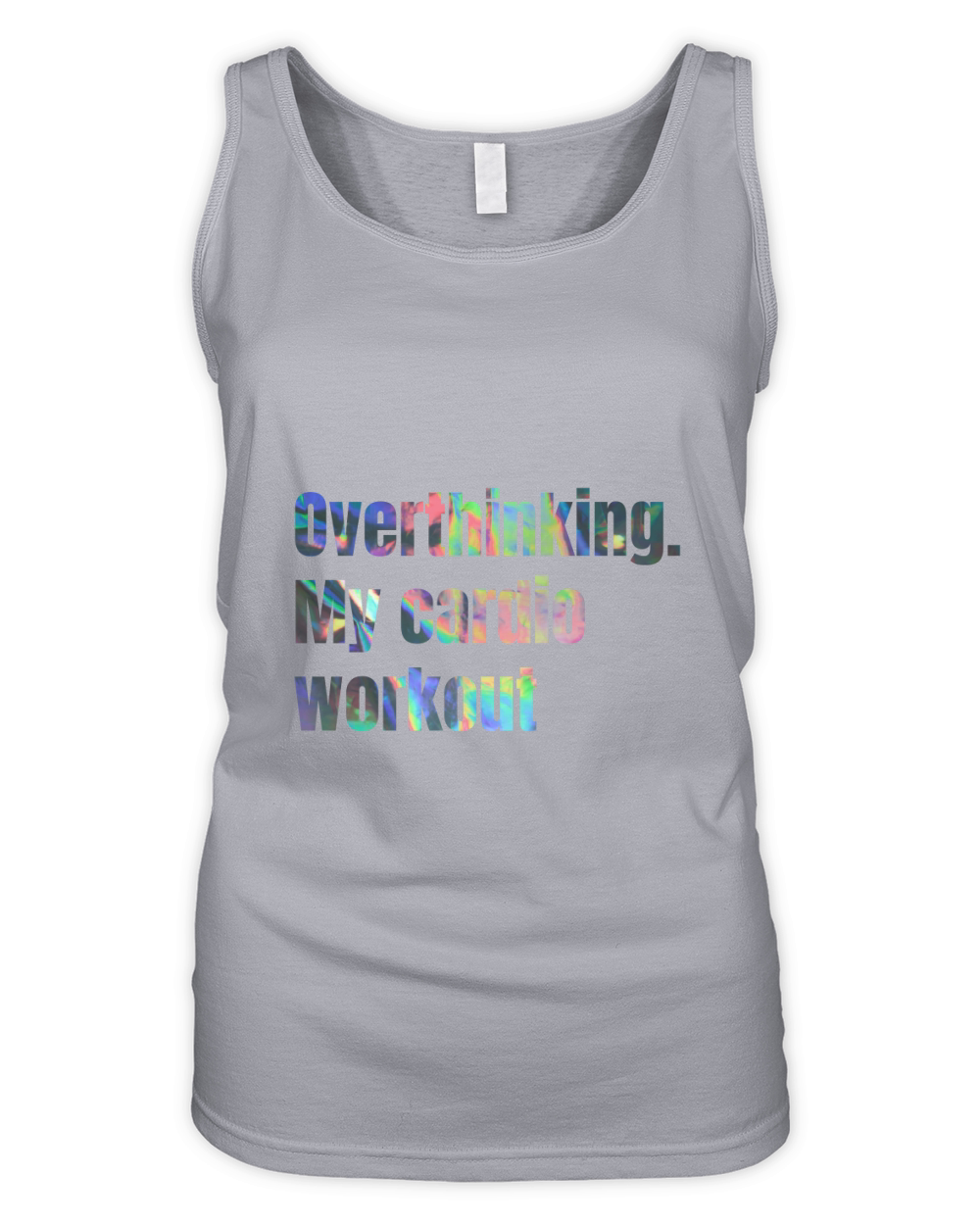 Overthinking my cardio workout Organic Women's Tank Top