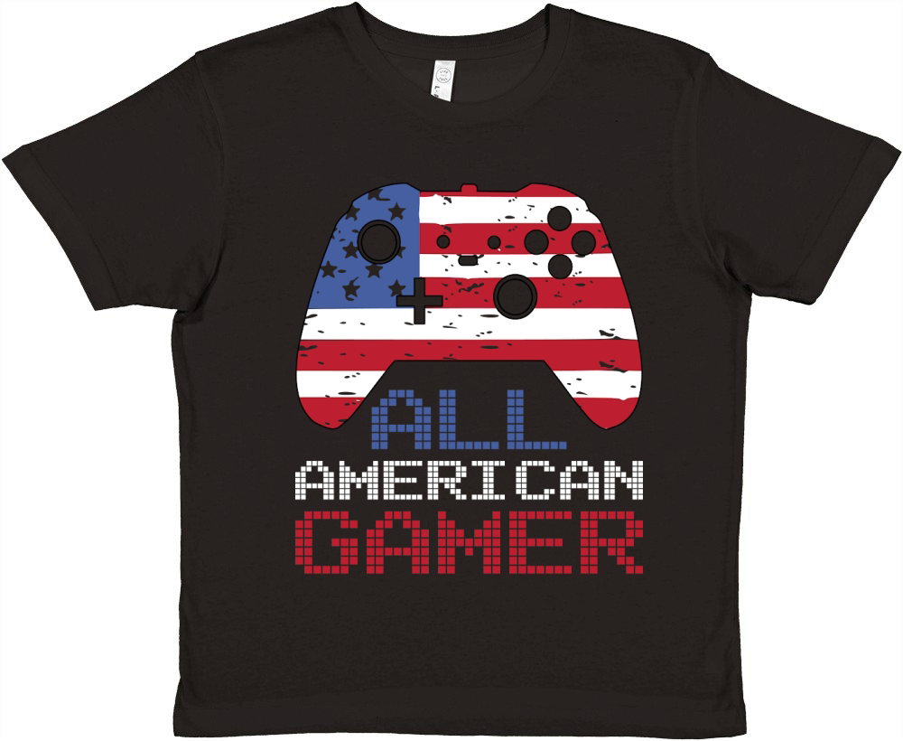 All American Gamer 02 Premium Kids Crewneck T-shirt