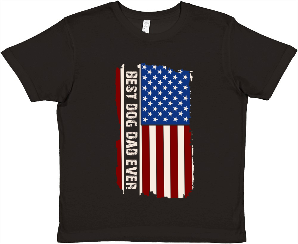 Best dog dad ever Premium Kids Crewneck T-shirt