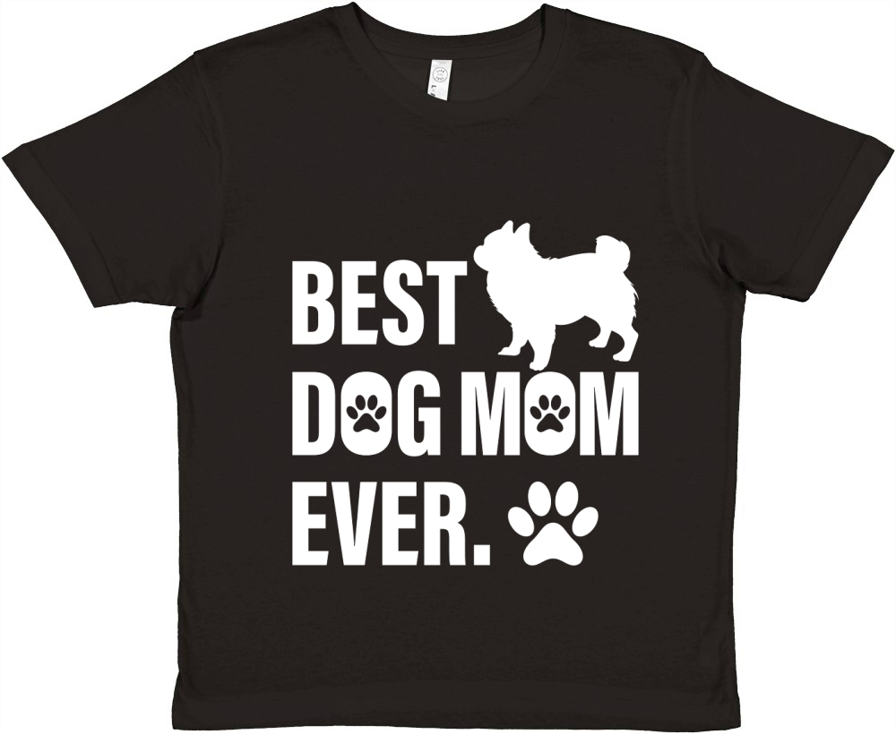 BEST DOG MOM EVER Premium Kids Crewneck T-shirt