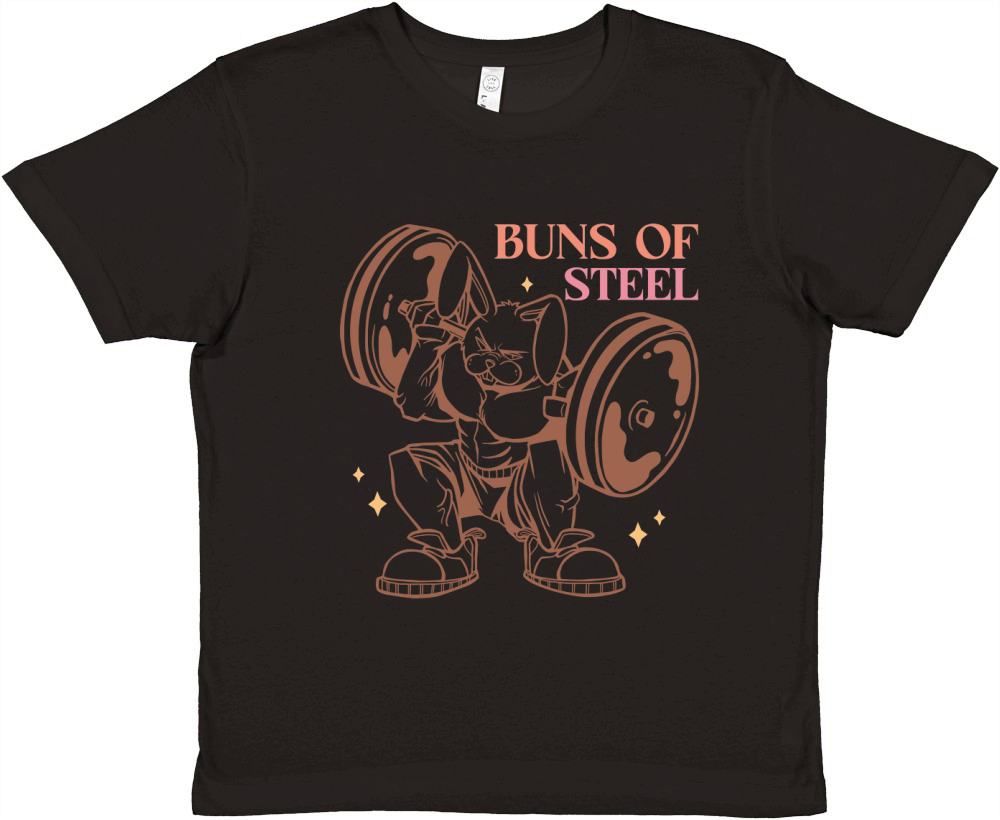 Buns of steel Premium Kids Crewneck T-shirt
