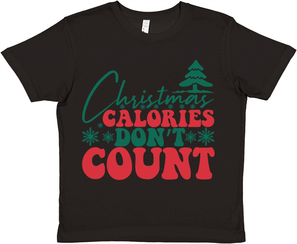 CHRISTMAS CALORIES DONT COUNT 1 Premium Kids Crewneck T-shirt