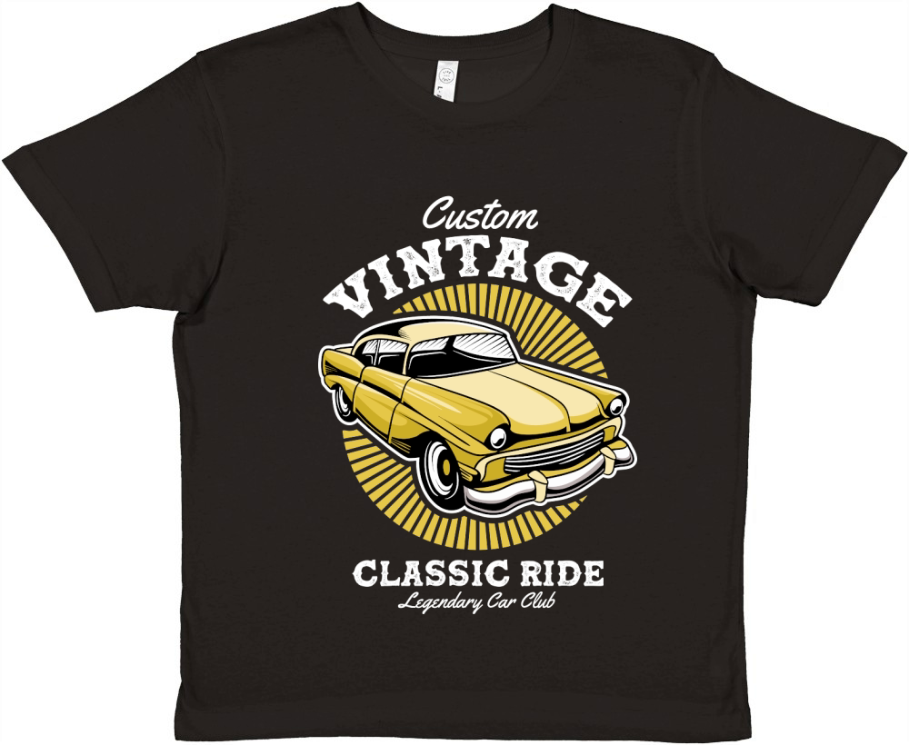 Classic Car Custom Vintage Classic Ride Premium Kids Crewneck T-shirt