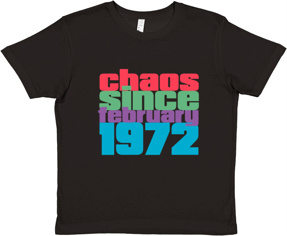 February 1972 Vintage 50th Birthday Premium Kids Crewneck T-shirt